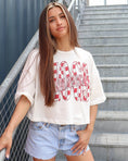 Load image into Gallery viewer, The Retro Twist Cropped Razorback Tee