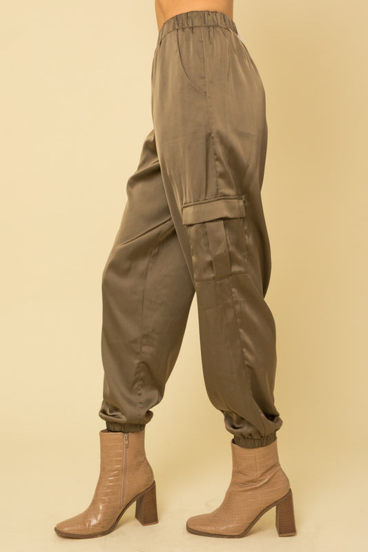 That Luxe Look Satin Jogger