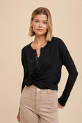 Load image into Gallery viewer, Elevate Your Basic Henley Top