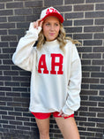 Load image into Gallery viewer, The AR Embroidered Heritage Arkansas Mockneck Sweatshirt