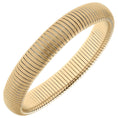 Load image into Gallery viewer, Time to Shine Gold Watchband Bangle