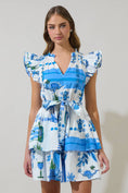 Load image into Gallery viewer, Sosy Postcard Marisol Tiered Mini Dress
