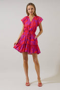 Load image into Gallery viewer, Arona Floral Baden Ruffle Mini Dress