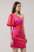 Load image into Gallery viewer, Vallie Floral Kesia One Shoulder Mini Dress