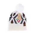 Load image into Gallery viewer, C.C Beanie | Aztec Patterned Faux Fur Pom Beanie