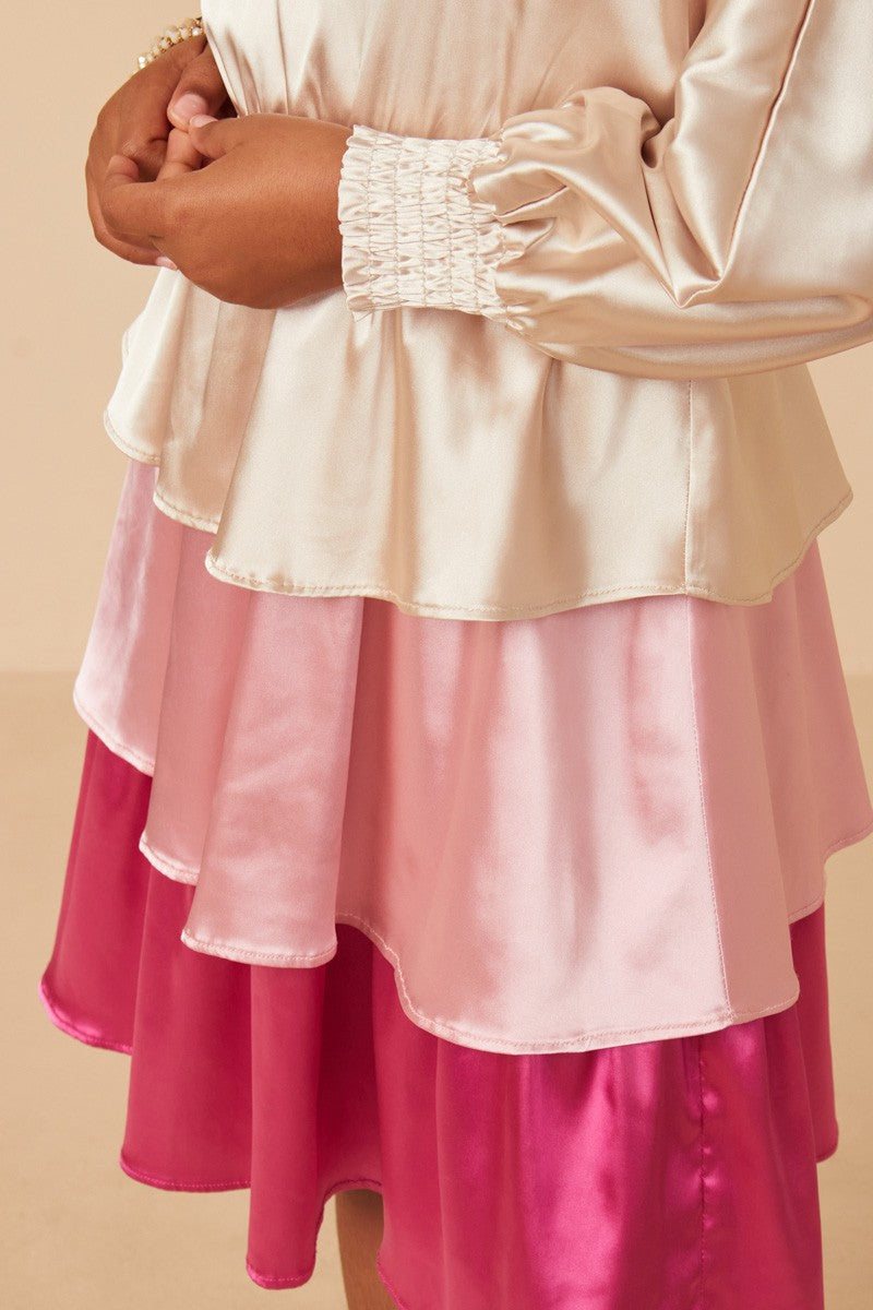 Kids | Pretty in Pink Satin Dress