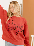 Load image into Gallery viewer, Paint the Town Red Hogs Oversized Sweatshirt