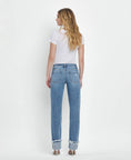 Load image into Gallery viewer, Lovervet by VERVET Jeans | Made to Chill Mid-Rise Cuffed Straight Jeans