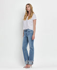 Load image into Gallery viewer, Lovervet by VERVET Jeans | Made to Chill Mid-Rise Cuffed Straight Jeans