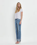 Load image into Gallery viewer, Lovervet by VERVET Jeans | Made to Chill Mid-Rise Cuffed Straight Jeans