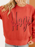 Load image into Gallery viewer, Paint the Town Red Hogs Oversized Sweatshirt