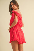 Load image into Gallery viewer, Ruby Ruffle One-Shoulder
