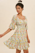 Load image into Gallery viewer, Well Hey Sweatheart Fall Floral Mini Dress