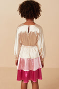 Load image into Gallery viewer, Kids | Pretty in Pink Satin Dress
