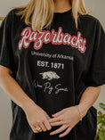 Load image into Gallery viewer, PRE-ORDER: Bold in Black Womens Razorback Tshirt