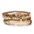 Load image into Gallery viewer, Faith on My Sleeve Semi-precious Stone And Wooden Beads Bracelet