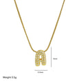 Load image into Gallery viewer, Mini Sparkles Rhinestone Gold Initial Letter Necklace
