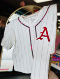 Load image into Gallery viewer, The Fayetteville Pinstripe Sequin Jersey Tee