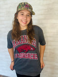 Load image into Gallery viewer, Arkansas razorback top, razorback gray top, Arkansas razorback tshirt for women, Arkansas Razorback top for women, razorback shirt for women, razorback store near me, shopping near me, Fayetteville ar boutique, arkansas razorback store