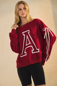 Load image into Gallery viewer, arkansas sweatshirt, A sweatshirt, arkansas sweatshirt women, arkansas sweatshirt near me, arkansas sweatshirt nearby, embroidered arkansas sweatshirt, university of arkansas crewneck