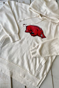 Load image into Gallery viewer, Let’s Go Hogs Distressed Logo Arkansas Razorback Hoodie
