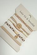 Load image into Gallery viewer, Beauty in the Details Hair Tie & Bracelet Set | Natural