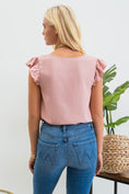 Load image into Gallery viewer, Pretty Posh Ruffle Sleeve Blouse