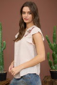 Load image into Gallery viewer, Falling for You Embroidered Floral Top