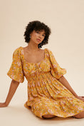 Load image into Gallery viewer, Well Hey Sweatheart Fall Floral Mini Dress
