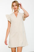 Load image into Gallery viewer, THML | Corduroy Cutie Tiered Mini Dress
