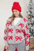 Load image into Gallery viewer, Wrapped up Warm in a Bow Cardigan