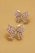 Load image into Gallery viewer, In My Bow Era Pearl Bow Earrings