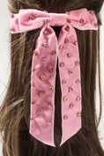 Load image into Gallery viewer, Add Some Sparkle Rhinestone Bow Hair Clips | Pink