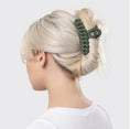 Load image into Gallery viewer, Kitsch | Recycled Plastic Black & Moss Chain Claw Clips 3pc Set