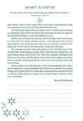 Load image into Gallery viewer, Page from a book or document titled 'What is Faith?' with text and decorative elements.