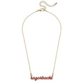 Load image into Gallery viewer, Gold and red Razorback Necklace, Arkansas Razorback necklace, Arkansas necklace, razorback jewelry near me, shopping near me, Fayetteville ar boutique, stores near me