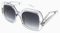 Load image into Gallery viewer, Blue Gem Sunglasses | Retro Large Square Temple Detail Rose Sunglasses