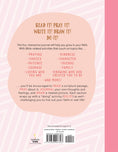 Load image into Gallery viewer, Back cover of a Bible journal with text and a pink background