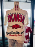 Load image into Gallery viewer, Mannequin wearing a white razorback tshirt, razorback store near me, razorback store Fayetteville, AR, white Razorback tshirt for women, women’s razorback tees, AR Razorback apparel