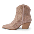 Load image into Gallery viewer, Women matisse boots champagne rhinestone bootie, matisse rhinestone boots, rhinestone ankle boots, rhinestone boots, shop rhinestone boots, matisse rhinestone boots, matisse boots, matisse boots rhinestone, matisse nashville rhinestone boots, rhinestone booties near me, rhinestone cowboy boots near me,