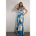 Load image into Gallery viewer, Blue Magnolia Ruffle Maxi Dress