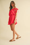 Load image into Gallery viewer, Ruby Ruffle One-Shoulder
