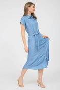 Load image into Gallery viewer, Falling for Chambray Midi Dress