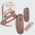 Load image into Gallery viewer, Kitsch | Flat Lay Claw Clip 3pc Flat - Ultra Glossy Terracotta