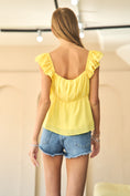 Load image into Gallery viewer, Walking on Sunshine Shirred Babydoll Top

