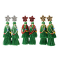 Load image into Gallery viewer, christmas tree earrings, christmas earrings near me, christmas earrings target, christmas earring walmart, stores near me fayetteville, ar