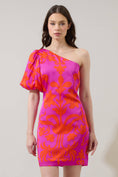 Load image into Gallery viewer, Vallie Floral Kesia One Shoulder Mini Dress