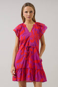 Load image into Gallery viewer, Arona Floral Baden Ruffle Mini Dress