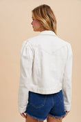 Load image into Gallery viewer, Darling Delight Cropped Denim Jacket
