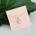 Load image into Gallery viewer, Ellison & young jewelry, initial jewelry, initial locket necklace, gold initial necklace, gold initial locket, letter necklace, gold letter necklace, Fayetteville ar shopping, boutiques in Fayetteville ar, stores near me